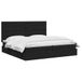vidaXL Ottoman bed met matras met hoofdeinde Zwart 200 x 200 cm Stof