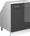 Vicco Rion Kast voor schuine wand – 60 x 81.6 cm met 2 deuren, kastromp 60 cm diepte Antraciet Hoogglans