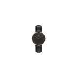 Daniel Wellington Classic Black Sheffield DW00100139 - Horloge - Leer - Zwart - Ø 36mm