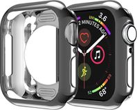 By Qubix - Siliconen case 44mm - Zwart