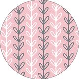 Bonateks Ronde digitaal bedrukte muismat, antislip onderkant, voor kantoor en thuis, diameter: 22 cm