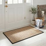 SAFAVIEH Natuurlijke vezelcollectie accenttapijt - 2'6" x 10", natuurlijk en zwart