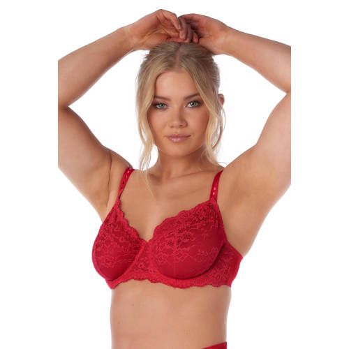 After Eden Nature Friendly Non-Padded Underwire Bra - Red