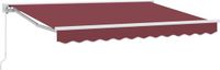 vidaXL Zonnescherm Frame Bordeauxrood 250 x 200 cm Polyester