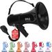 Pyle Mégaphone Haut-parleur – 50 Watt Portable PA Bullhorn avec Sirène et Volume Réglable – 50 Watt – Portée jusqu'à 1100 m²