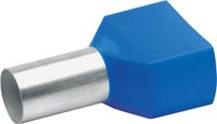 Klauke 87714 Dubbele adereindhulzen 16 mm² Deels geïsoleerd Blauw 100 stuk(s)