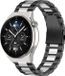 Strap-it Bracelet de montre intelligent en acier - Convient pour Huawei Watch GT 3 Pro 46mm - Noir/Argent