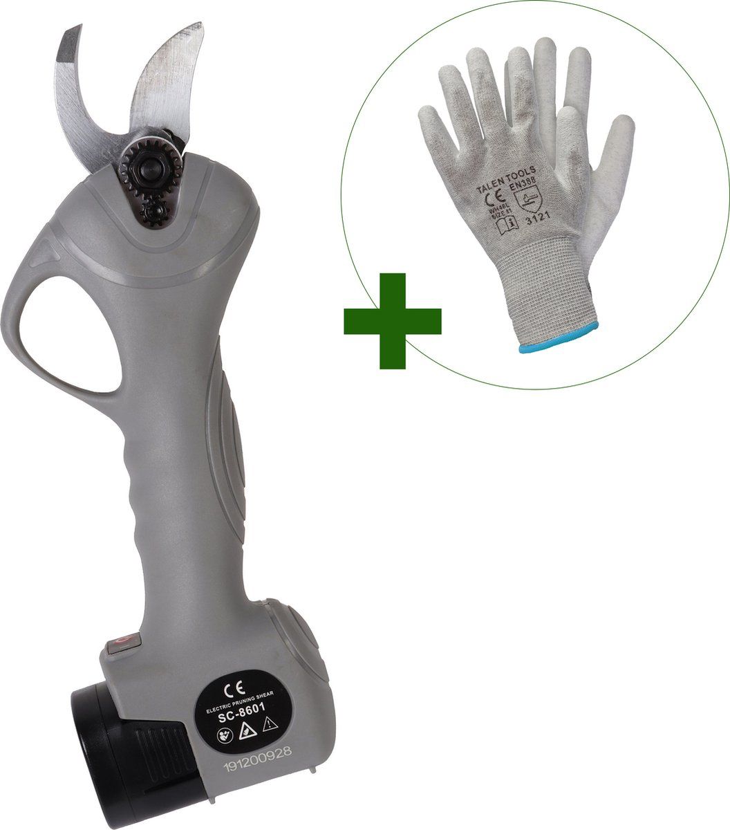 Talen Tools - Snoeischaar elektrisch professioneel + GRATIS werkhandschoenen