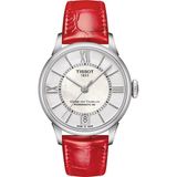 Tissot Chemin Des Tourelles T0992071611800 Horloge - Leer - Rood - Ø 35 mm