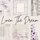 Linen The Dream Cut & Collage: Minimalist Watercolor French Fabric Inspiration, Vintage Textile Paper Collection for Scrapbooking, Journaling, and Creative Projects