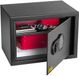 HomeSafe HV25E Meubelkluis Elektronisch Slot met Noodsleutel 3mm Stalen Deur Zwart RAL 9005 Inclusief Uitneembare Plank en Tapijt Veiligheidskluis voor Documenten Geld en Sieraden met Montagebouten Privékluis voor Thuis en Kantoor