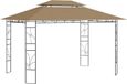 vidaXL Prieel 160 g/m² 4x3x2,7 m taupe