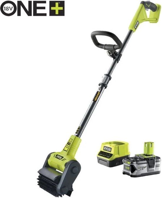 Ryobi RY18PCB-140 18V Li-Ion Accu Patioreiniger Met Ronde Borstel Set (1x 4.0Ah)