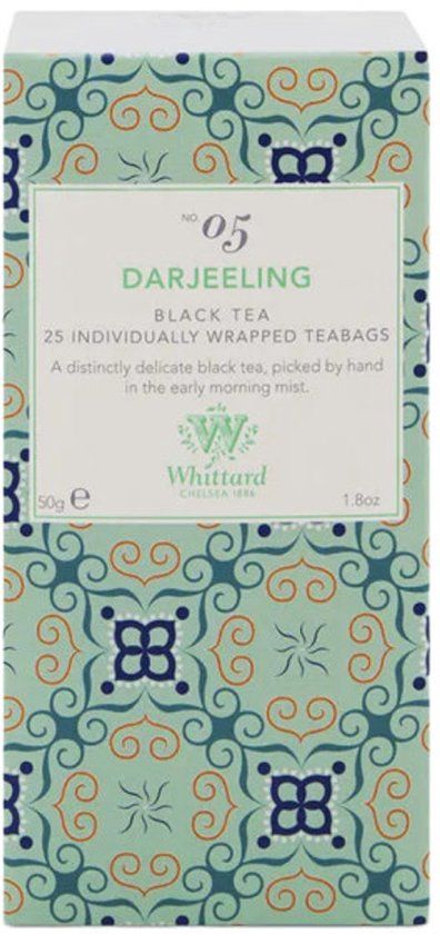 Whittard of Chelsea Zwarte thee Darjeeling, 25 st.