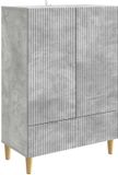 vidaXL Dressoir met lade Betongrijs 66 x 34,5 x 95 cm Bewerkt hout