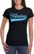 Bellatio Decorations Foute party t-shirt voor dames - Fabulous - zwart - glitter - carnaval/themafeest XXL