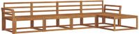 vidaXL - Buiten - bank - set - 5 - st - Naturel - Massief - Acacia - Hout