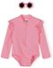 Minoti UV shirt kind lange mouwen zwempak meisjes - Lichtroze
