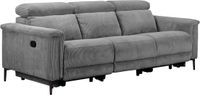Notio Living Lund 3-Zitsbank - 2 Relaxfauteuils - Grijs Corduroy