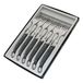 Pradel Excellence Laguiole box met 6 vorken 25,7 x 16,7 x 2 cm grijs gemarmerd