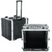 Gator Cases GRR-8PL-US 4U gegoten lichte behuizing met geïntegreerde voeding, robuuste vergrendelingen, intrekbare trekgreep en verzonken wielen; diepte 48,9 cm, 8U