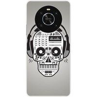Huawei Honor X9 4G Siliconen hoesje - ontwerp skull music