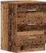 vidaXL Nachtkastje - 38x35x55 cm - Bewerkt Hout - Oud Houtkleurig