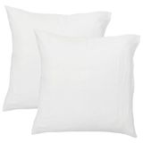 Matt & Rose Set Kussenslopen - Wit - (2x) 65 x 65 cm - Mousseline Katoen