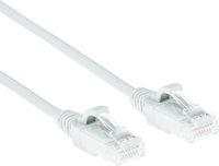 ACT Witte 5 meter LSZH U/UTP CAT6 datacenter slimline patchkabel snagless met RJ45 connectoren DC8905