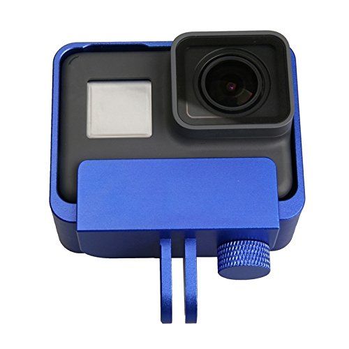 PULUZ PULUZ® Solid CNC Aluminium Border Frame Mount Shell Cage Beschermende Behuizing Hoes voor GoPro HERO5 Session, Donkerblauw
