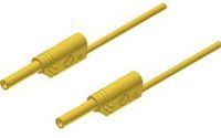 SKS Hirschmann MVL S 200/1 Au Veiligheidsmeetsnoer Banaanstekker 2 mm Banaanstekker 2 mm 2.00 m Geel 1 stuk(s)