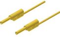 SKS Hirschmann MVL S 200/1 Au Veiligheidsmeetsnoer Banaanstekker 2 mm Banaanstekker 2 mm 2.00 m Geel 1 stuk(s)