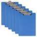 Officemate Plastic Klembord, Lettergrootte, Arctic Blue, Pack van 6 (83088)