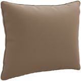 vidaXL Rugkussen PUTTEN 100% Polyester Taupe 50 x 40 x 15 cm