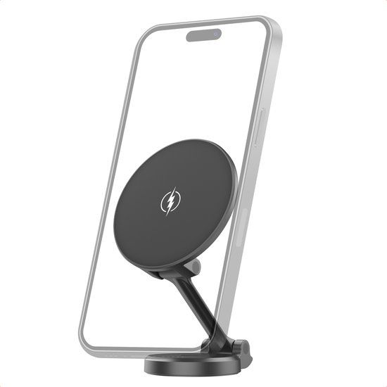 imoshion Telefoonhouder Auto met Magnetisch Opladen - Geschikt voor MagSafe - Dashboard - Zwart