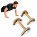 Sklejkowo Set van 2 houten parallettes 25 cm - calisthenics, push-ups en L-sit