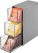 Unyqoos® Theedoos ladekastje-opbergbox-organizer voor de keuken grijs-doorzichtig