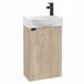 STAMAR - Meuble lavabo 40 cm - meuble de salle de bain avec lavabo - chêne vicenza clair - suspendu