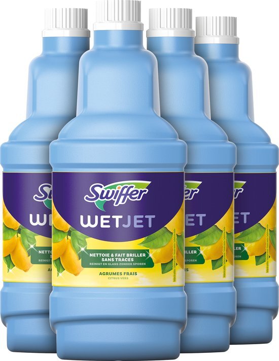 Swiffer Swiffer WetJet Alles-In-Een Dweilsysteem - 4 x 1,25 liter - Reinigingsmiddel