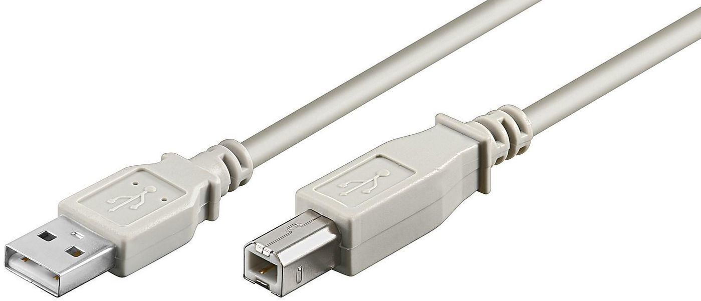 Microconnect USBAB1 USB-kabel USB 2.0 1 m USB A USB B Grijs