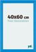 Your Decoration - Cadre photo 40x60 cm - MDF - Bleu clair - Mura