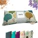 Sakito Bouillotte micro-ondable (25 x 12 cm) – coussin chauffant pour micro-ondes – noyaux de cerise – grain de lin – bouillotte sèche – blé et lavande (multicolore)