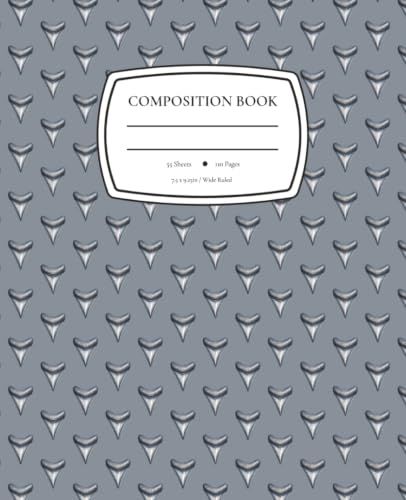 Shark Composition Book: Wide Ruled Notebook for Cool Kids