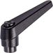 HALDER 24400.0038 Levier de serrage réglable, noir, d1 = 13 mm / d2=M4