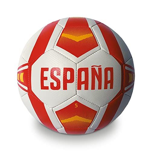 Mondo Sport - Voetbal Espana - Maat 5 - Wit/Rood/Geel - 23020