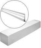NMC WALLSTYL IL14-box Plint Vloerlijst modern design wit 30 m