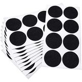 Adsamm FP-15-SA-BL-50-8 80 x viltglijders, zwart, Ø 50 mm