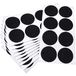 Adsamm FP-15-SA-BL-50-8 80 x viltglijders, zwart, Ø 50 mm