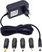 adaptateur secteur 5V 1.5A 7.5W avec connecteur DC 5.5 x 2.5 mm - Compatible avec prise jack 5.5 x 2.1 mm - 3.5 x 1.35 mm