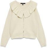 Vero Moda Vest Vmpuff Ls V-neck Ruffle Cardigan Bo 10347195 Birch Dames Maat - L